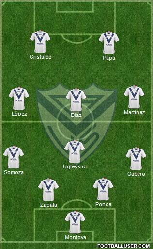 Vélez Sarsfield football formation