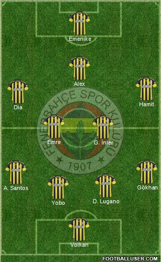 Fenerbahçe SK Formation 2011