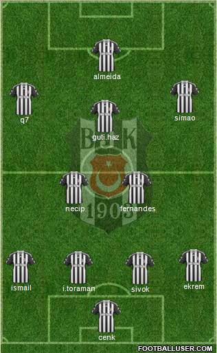 Besiktas JK Formation 2011
