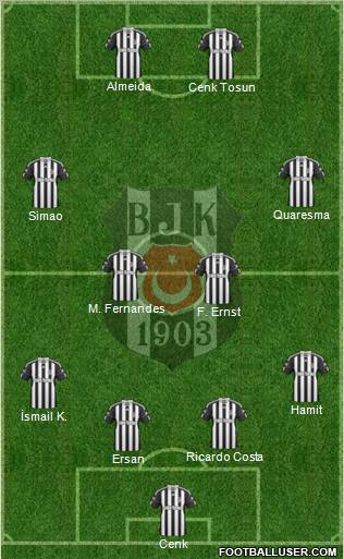Besiktas JK Formation 2011