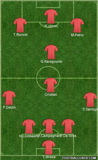 Pro Evolution Soccer Team Formation 2011