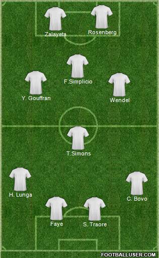 Pro Evolution Soccer Team Formation 2011