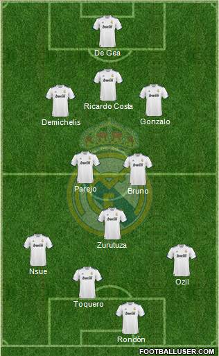 Real Madrid C.F. Formation 2011