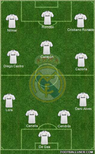 Real Madrid C.F. Formation 2011