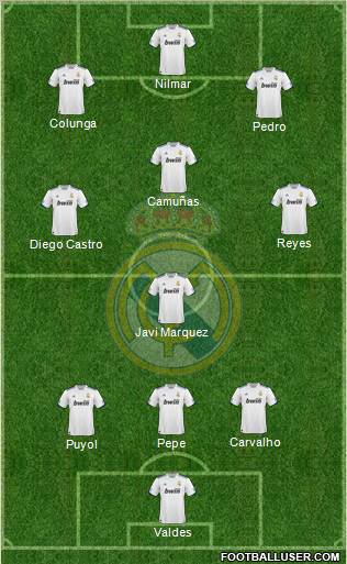 Real Madrid C.F. Formation 2011