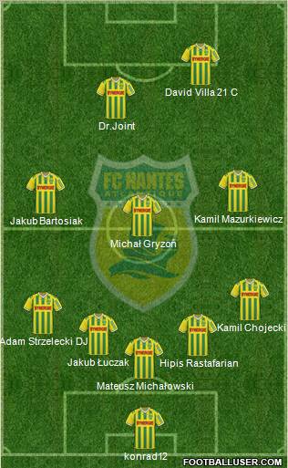 FC Nantes football formation