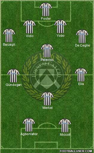 Udinese Formation 2011