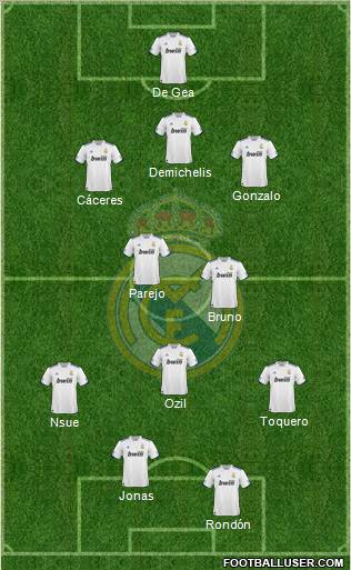 Real Madrid C.F. Formation 2011