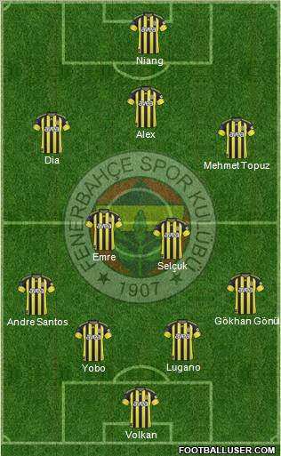 Fenerbahçe SK Formation 2011