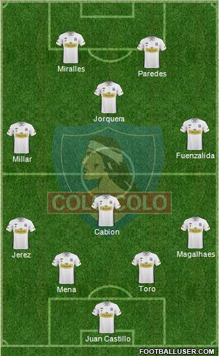 CSD Colo Colo 4-3-1-2 football formation