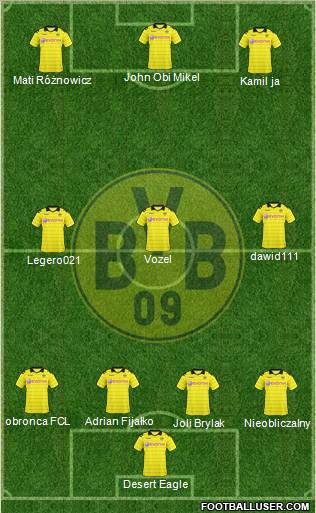 Borussia Dortmund Formation 2011
