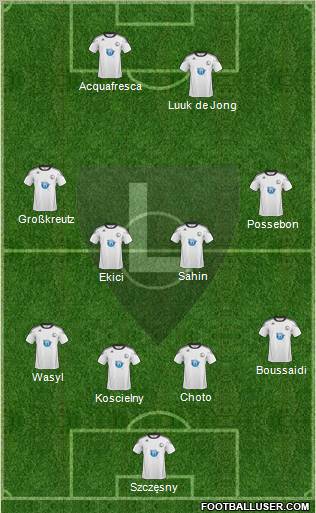 Legia Warszawa Formation 2011