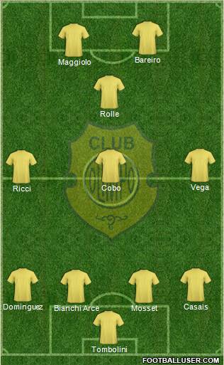 Olimpo de Bahía Blanca 3-5-2 football formation