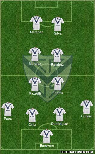 Vélez Sarsfield football formation