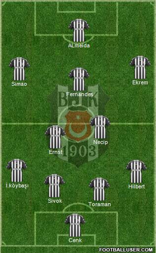Besiktas JK Formation 2011