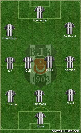 Besiktas JK Formation 2011