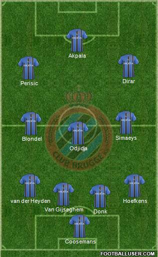 Club Brugge KV Formation 2011