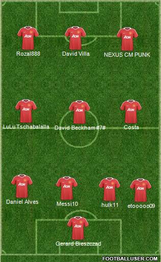 Manchester United Formation 2011