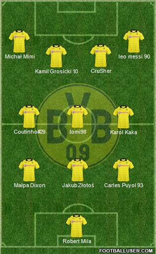 Borussia Dortmund Formation 2011