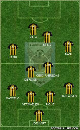 Lombard FC Pápa Formation 2011