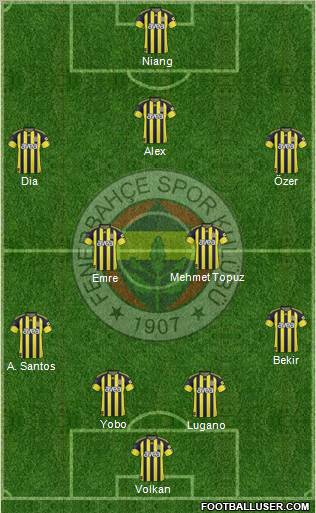 Fenerbahçe SK Formation 2011