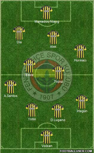 Fenerbahçe SK Formation 2011