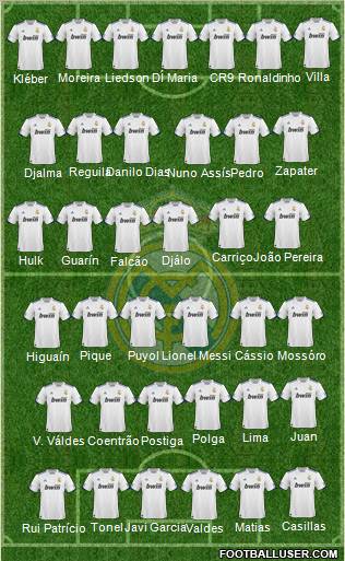 Real Madrid C.F. Formation 2011