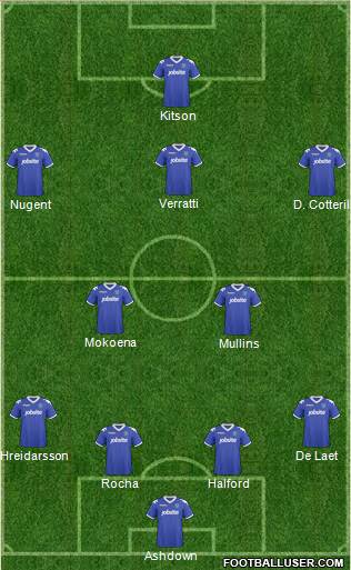 Portsmouth 4-2-3-1 football formation