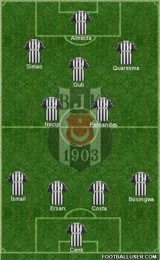 Besiktas JK Formation 2011
