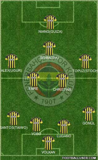 Fenerbahçe SK Formation 2011
