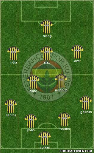 Fenerbahçe SK Formation 2011