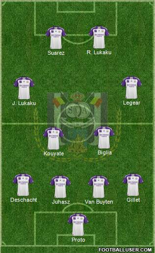 RSC Anderlecht Formation 2011