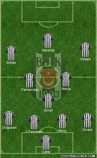 Besiktas JK Formation 2011