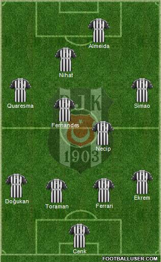 Besiktas JK Formation 2011