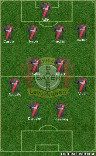 Bayer 04 Leverkusen Formation 2011