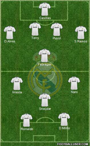 Real Madrid C.F. Formation 2011