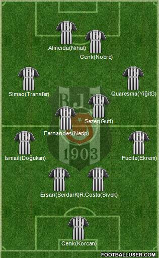 Besiktas JK Formation 2011