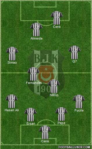 Besiktas JK Formation 2011
