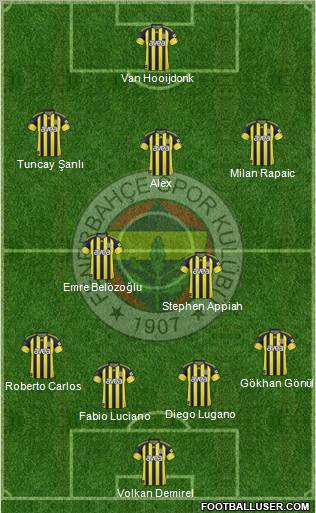 Fenerbahçe SK Formation 2011