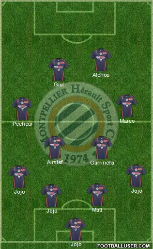 Montpellier Hérault Sport Club football formation