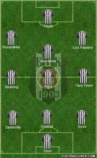 Besiktas JK Formation 2011