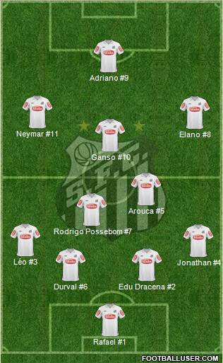Santos FC Formation 2011