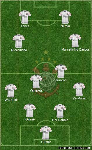 SC Corinthians Paulista Formation 2011
