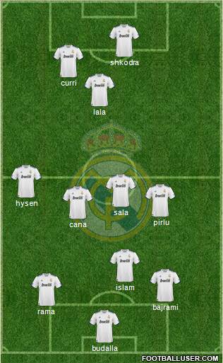 Real Madrid C.F. Formation 2011