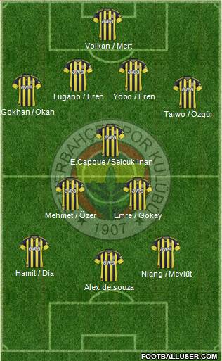 Fenerbahçe SK Formation 2011