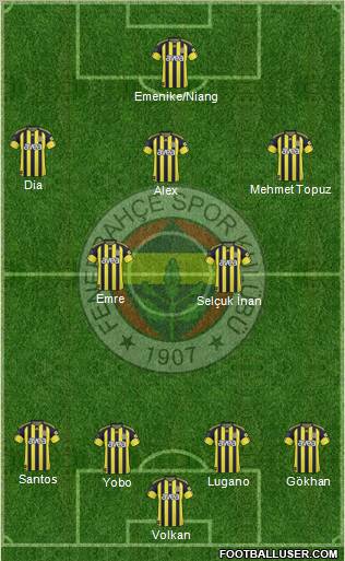 Fenerbahçe SK Formation 2011