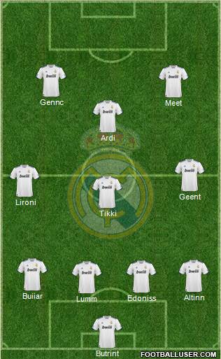 Real Madrid C.F. Formation 2011