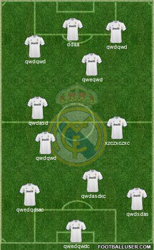 Real Madrid C.F. Formation 2011