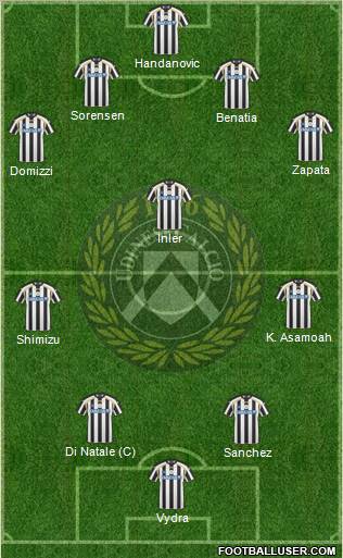 Udinese Formation 2011