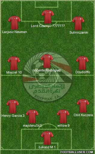 Egypt football formation